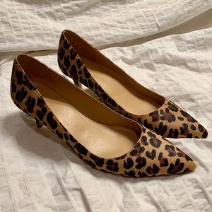 Jcrew Factory cheetah print kitten heels